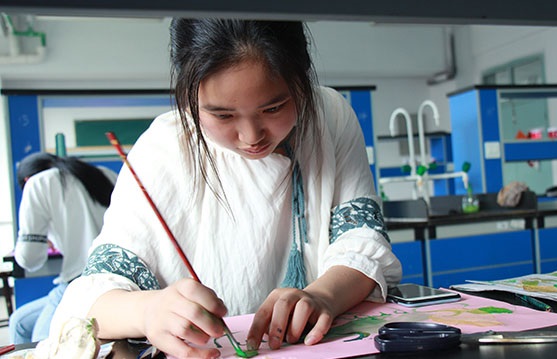 葉脈還能變書簽？衢州學院化學實驗室也有“詩情畫意”